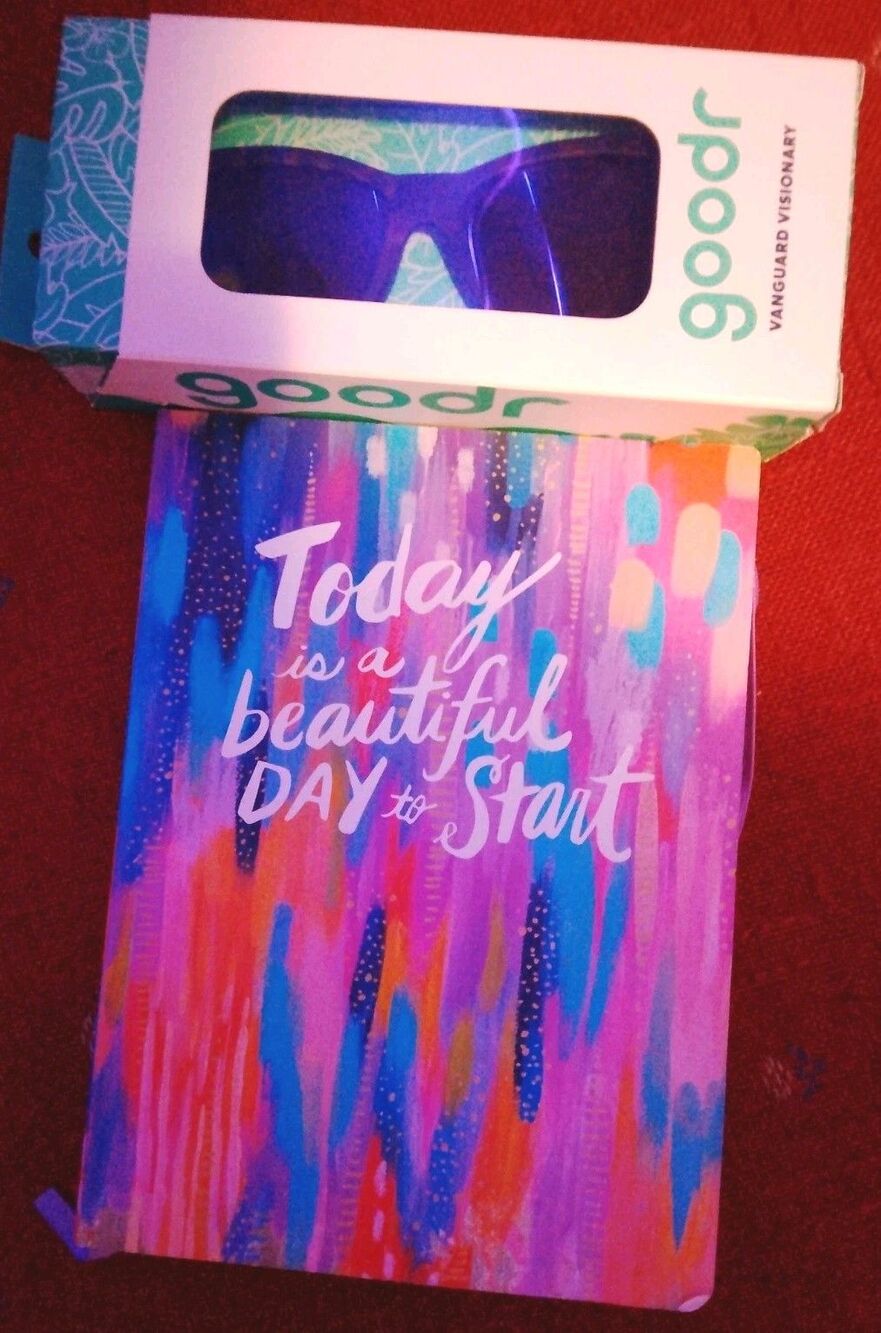 Goodr Sunglasses Vanguard Visionary & Colorful Motivational Journal-New